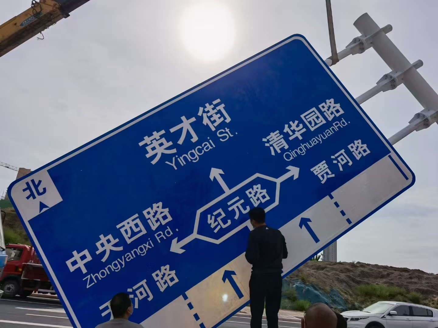 云浮市八角杆警示牌 - 厂家